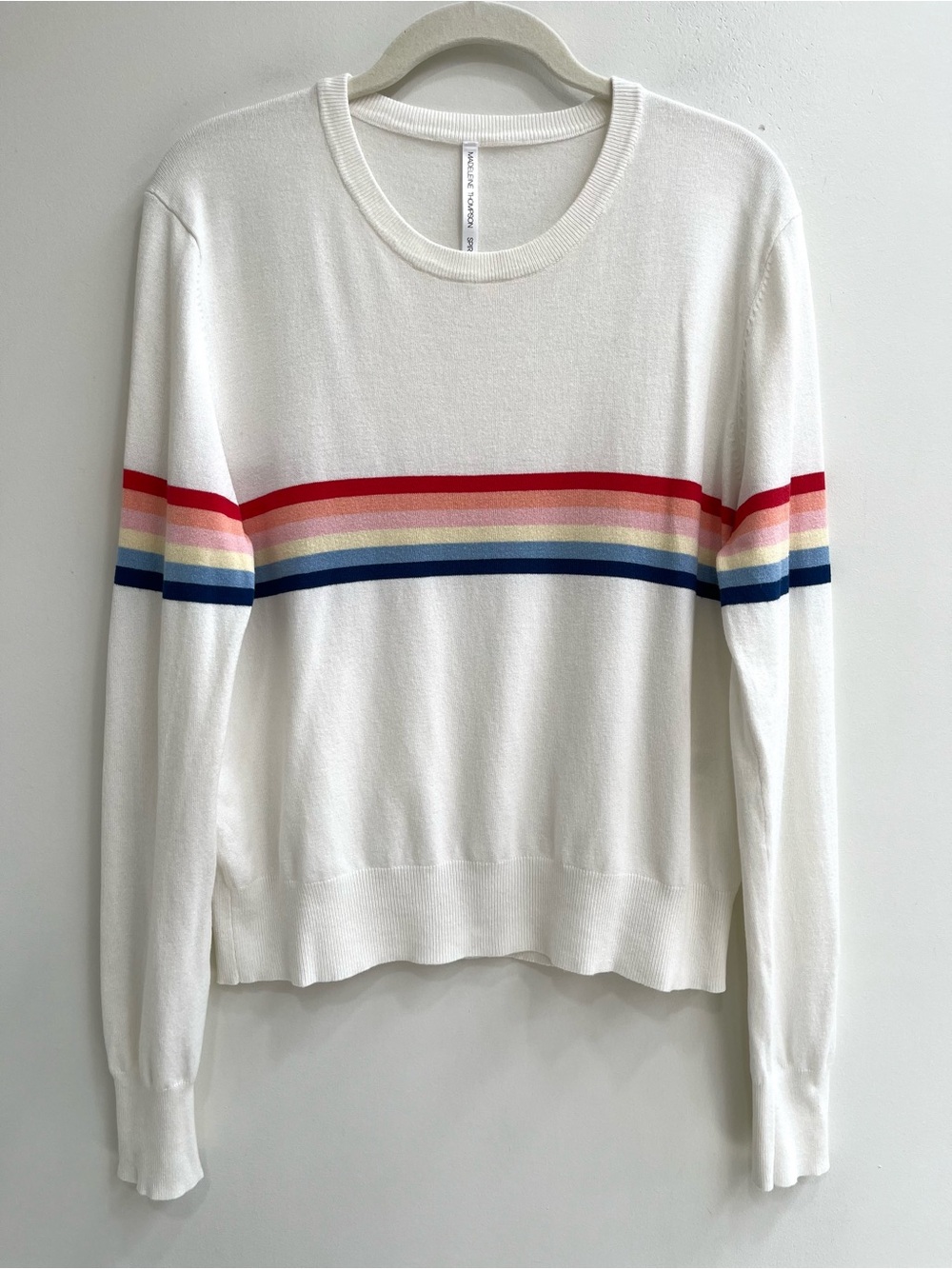 Spiritual Gangster x Madeleine Thompson Rainbow Sweater Large - Picture 5 of 13